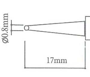 Punta per saldatore T-0.8D - Clicca l'immagine per chiudere