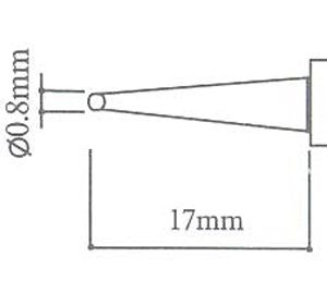 Punta per saldatore T-0.8D Punta per saldatore T-0.8D