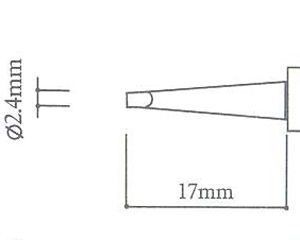 Punta per saldatore T-2.4D - Clicca l'immagine per chiudere