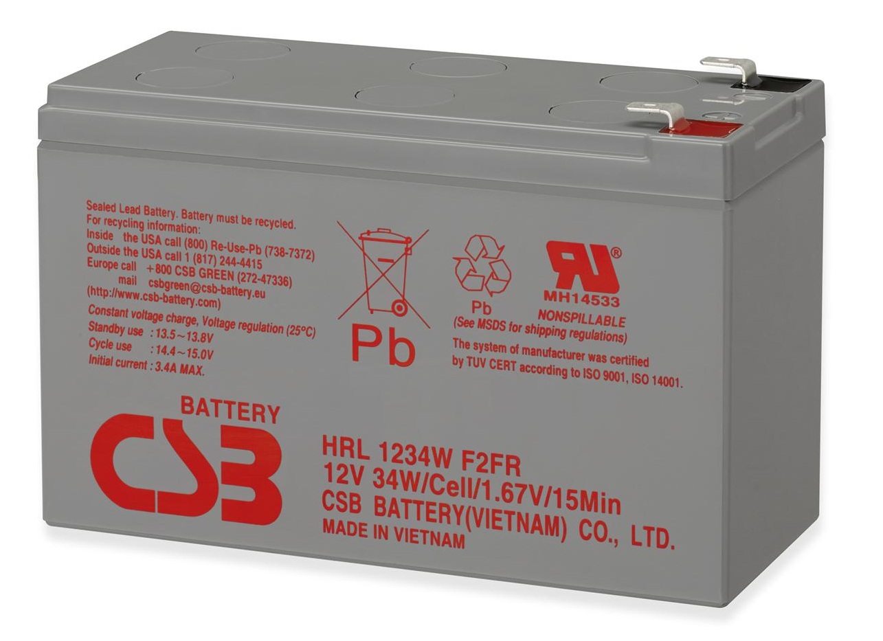 Batteria CSB HRL1234W 12V 9Ah - Clicca l'immagine per chiudere