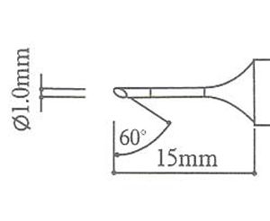 Punta per saldatore T-1C - Click Image to Close