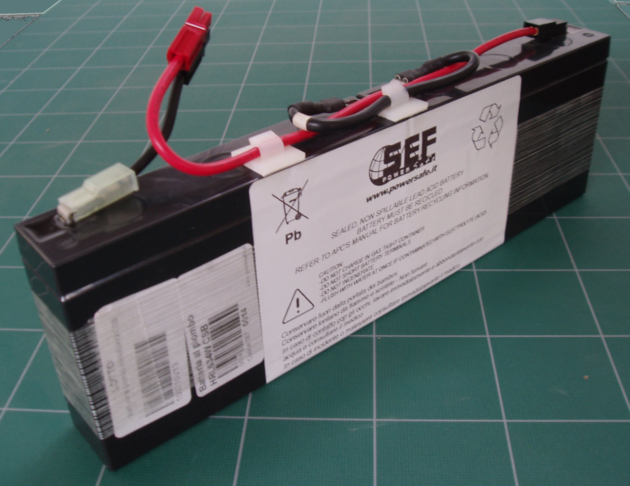 Pacco batterie COMPATIBILE APC RBC18 CSB ALTA SCARICA/VITA