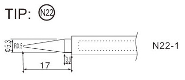 N22-2 Punta 0,5 mm - Clicca l'immagine per chiudere