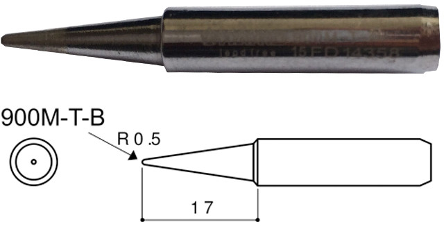 Punta per saldatore T-B NERA - Click Image to Close
