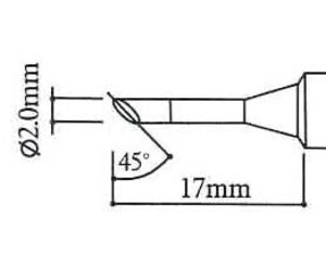 Punta per saldatore T-2C NERA - Click Image to Close