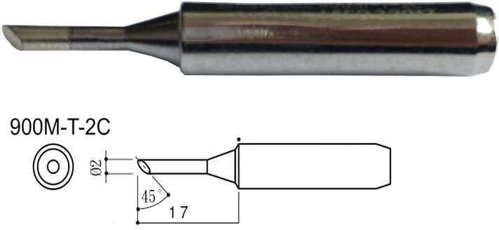 Punta per saldatore T-2C NERA