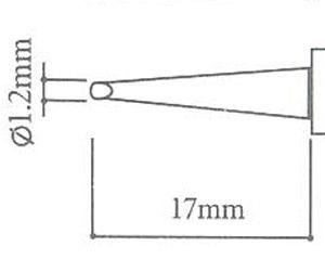 Punta per saldatore T-1.2D NERA - Clicca l'immagine per chiudere