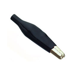 Pinza a coccodrillo L 44 mm. Guaina nera Pinza a coccodrillo L 44 mm. Guaina nera