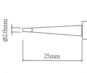 Punta per saldatore Aoyue T-2LD - Clicca l'immagine per chiudere