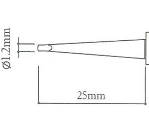 Punta per saldatore Aoyue T-1.2LD - Clicca l'immagine per chiudere