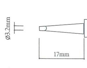 Punta per saldatore T-3.2D