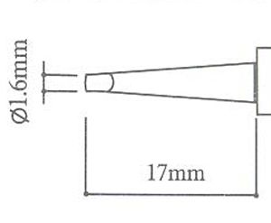 Punta per saldatore T-1.6D