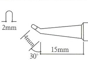 Punta per saldatore Aoyue T-0.2RB Punta per saldatore Aoyue T-0.2RB