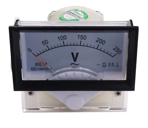 Voltmetro analogico a pannello 0-250V AC