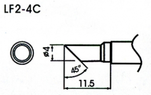 Punta Aoyue WQ-4C - Clicca l'immagine per chiudere