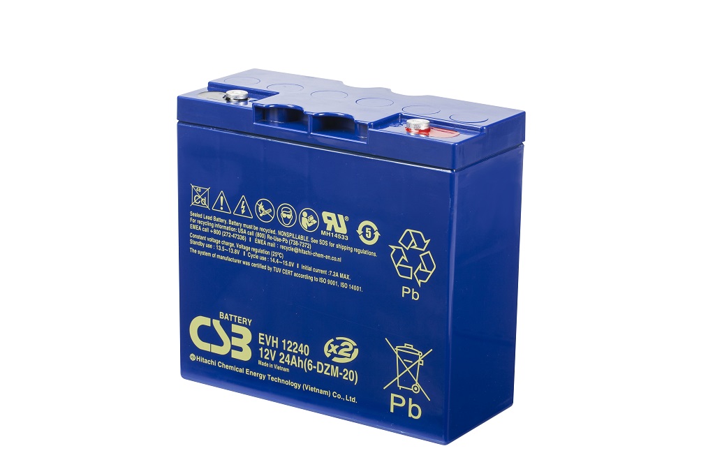 Batteria CSB EVH12240 12V 24Ah CICLICA