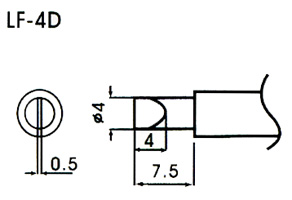 Punta Aoyue WQ-4D - Clicca l'immagine per chiudere