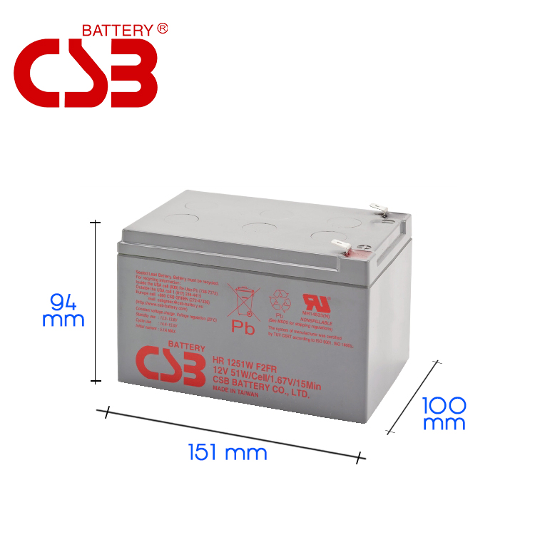 Batteria CSB HR1251W 12V