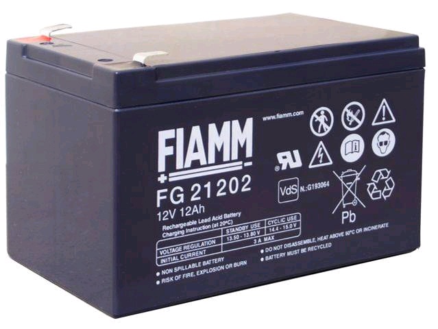 *DISCONTINUATO Batteria Fiamm FG21202 12V 12Ah *DISCONTINUATO Batteria Fiamm FG21202 12V 12Ah