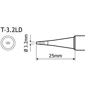 Punta per saldatore Aoyue T-3.2LD