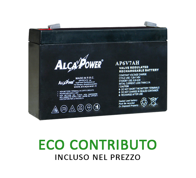 Batteria AlcaPower AP6V7AH 6V 7Ah - Clicca l'immagine per chiudere