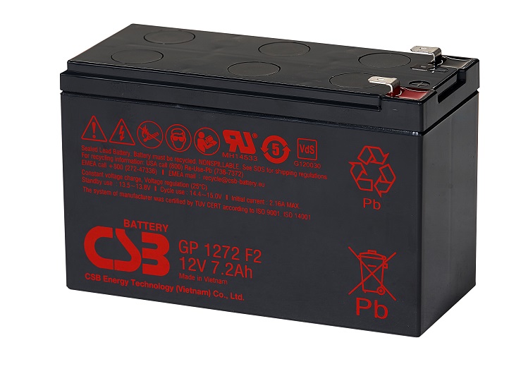 Batteria CSB GP1272F2 7,2Ah - Clicca l'immagine per chiudere