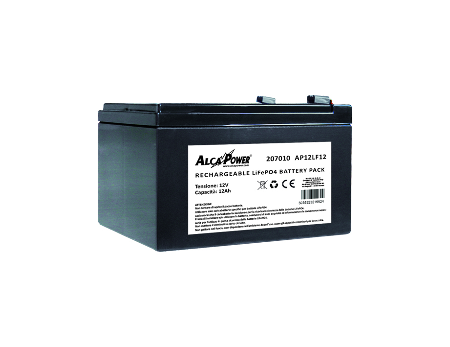 * Discontinuato Batteria Ricaricabile Litio Ferro Fosfato 12V 12 * Discontinuato Batteria Ricaricabile Litio Ferro Fosfato 12V 12