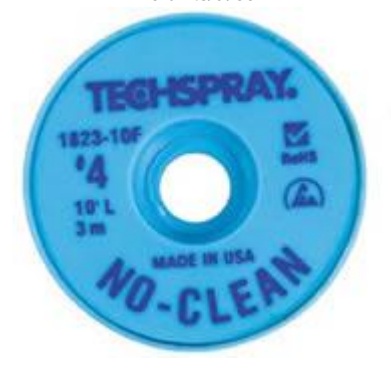 *DISCONTINUATO Trecciola dissaldante Techspray 4" 2,5mmx3mt *DISCONTINUATO Trecciola dissaldante Techspray 4" 2,5mmx3mt