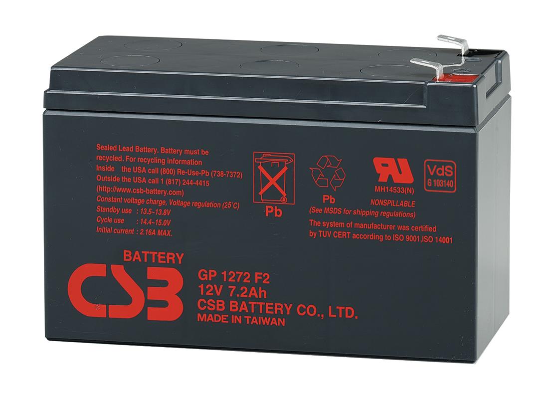 Batteria CSB GP1272F1 7,2Ah - Clicca l'immagine per chiudere