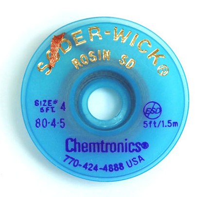 *DISCONTINUATO Trecciola dissaldante Solder-Wick 2,8mmx1,5mt *DISCONTINUATO Trecciola dissaldante Solder-Wick 2,8mmx1,5mt