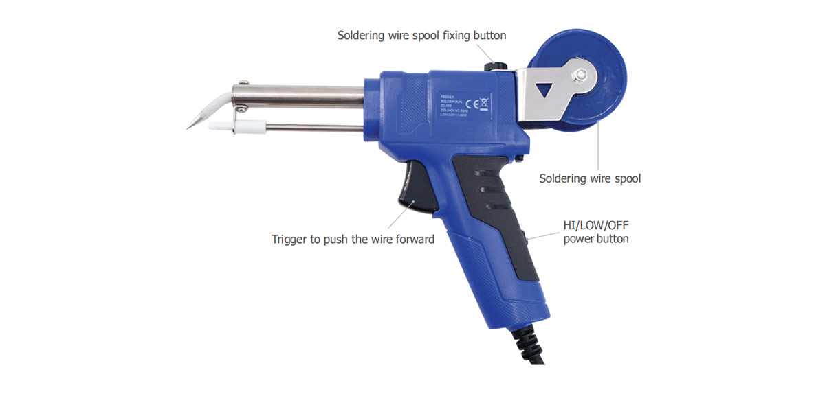 ZD-555 Saldatore 30/60Watt con avanzamento stagno