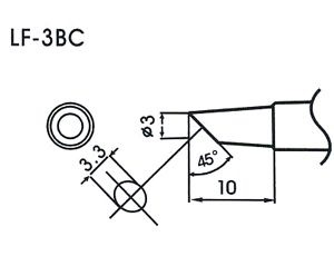 *DISCONTINUATO Punta Aoyue WQ-3BC - Click Image to Close