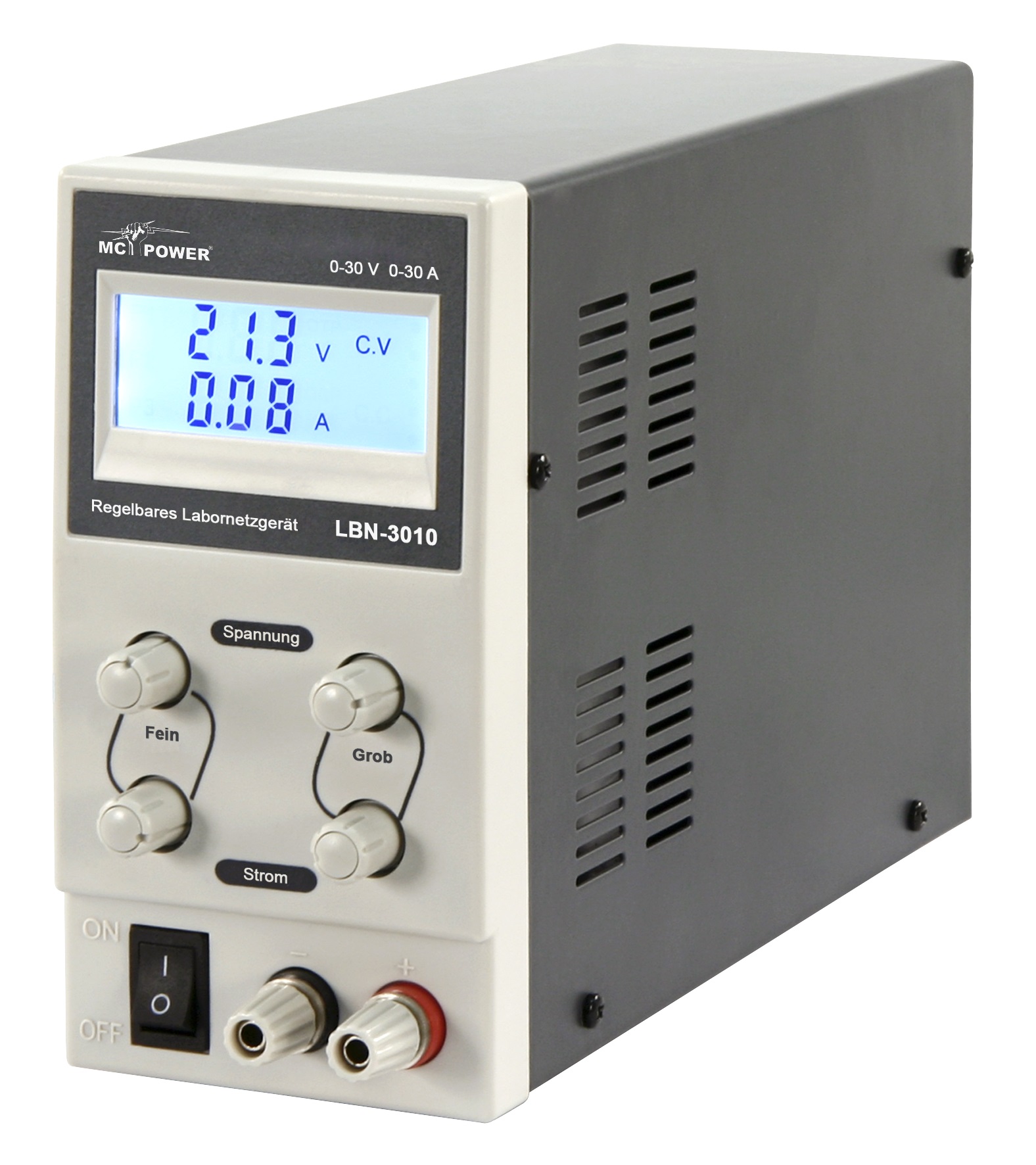 Alimentatore compatto 0-30V 0-10A regolabile display LCD