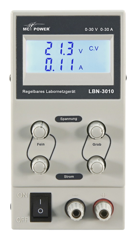 Alimentatore compatto 0-30V 0-10A regolabile display LCD