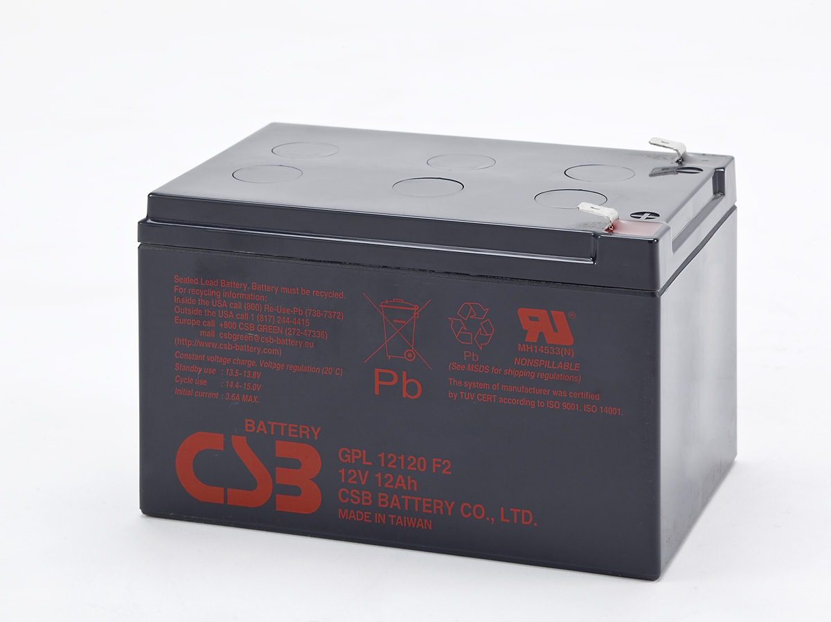 Batteria CSB GPL12120 12V 12Ah - Clicca l'immagine per chiudere