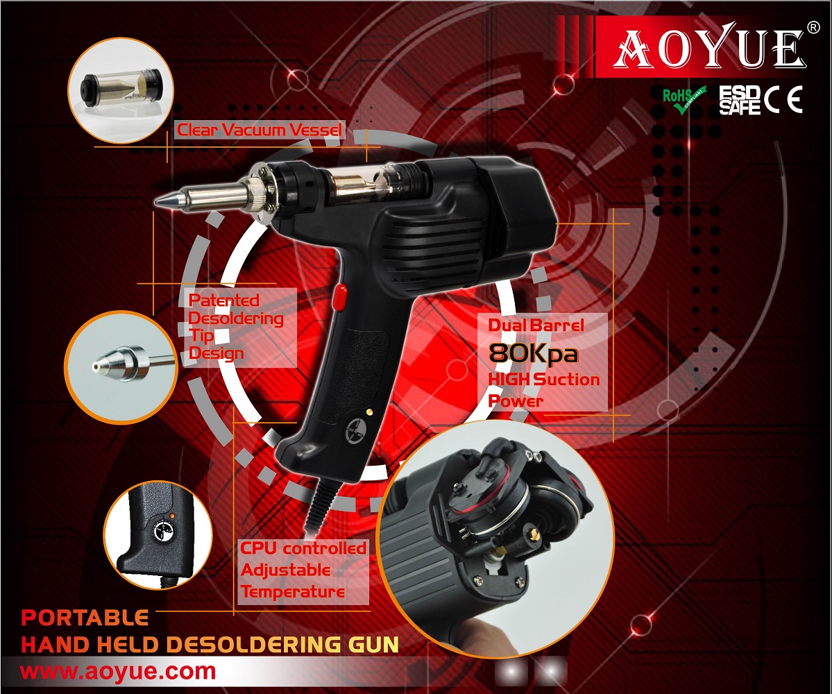 Aoyue 8800 Stazione dissaldante portatile ad aspirazione - Click Image to Close