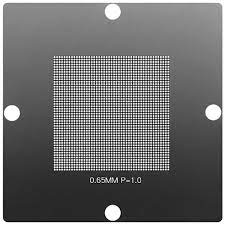 0,65mm BGA Reballing Stencil Template 90x90 0,65mm BGA Reballing Stencil Template 90x90