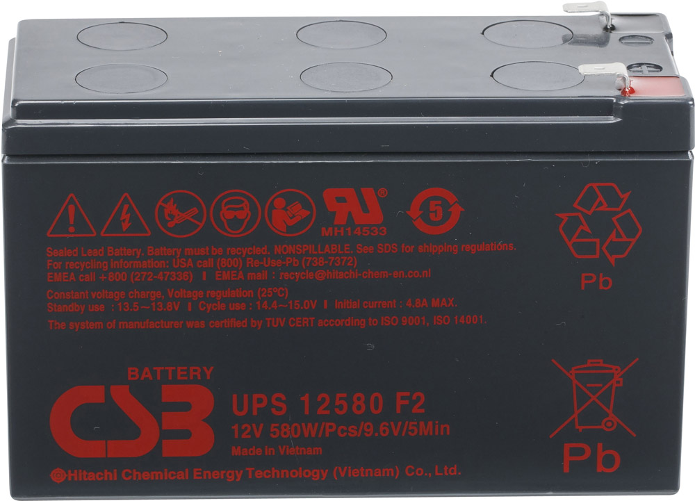 Batteria CSB UPS12580 12V - Clicca l'immagine per chiudere