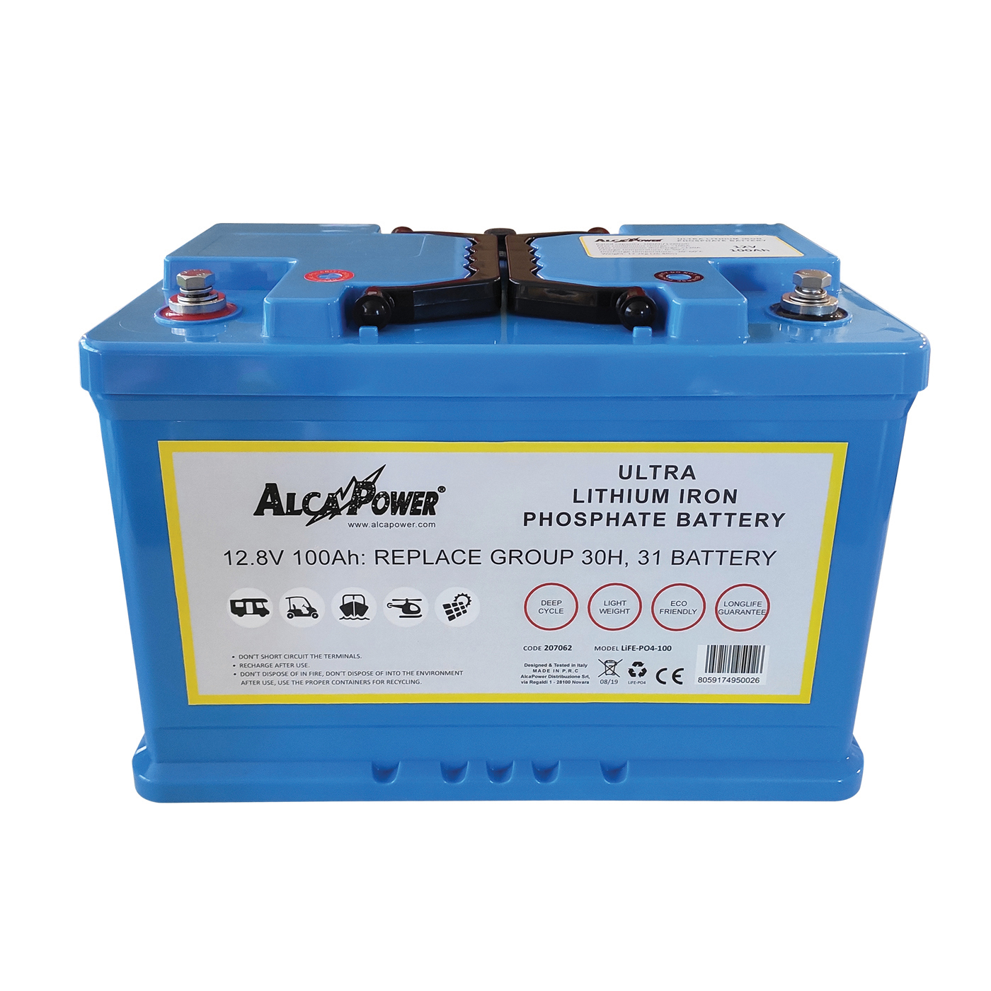 Batteria Ricaricabile Litio Ferro Fosfato 12V 100Ah