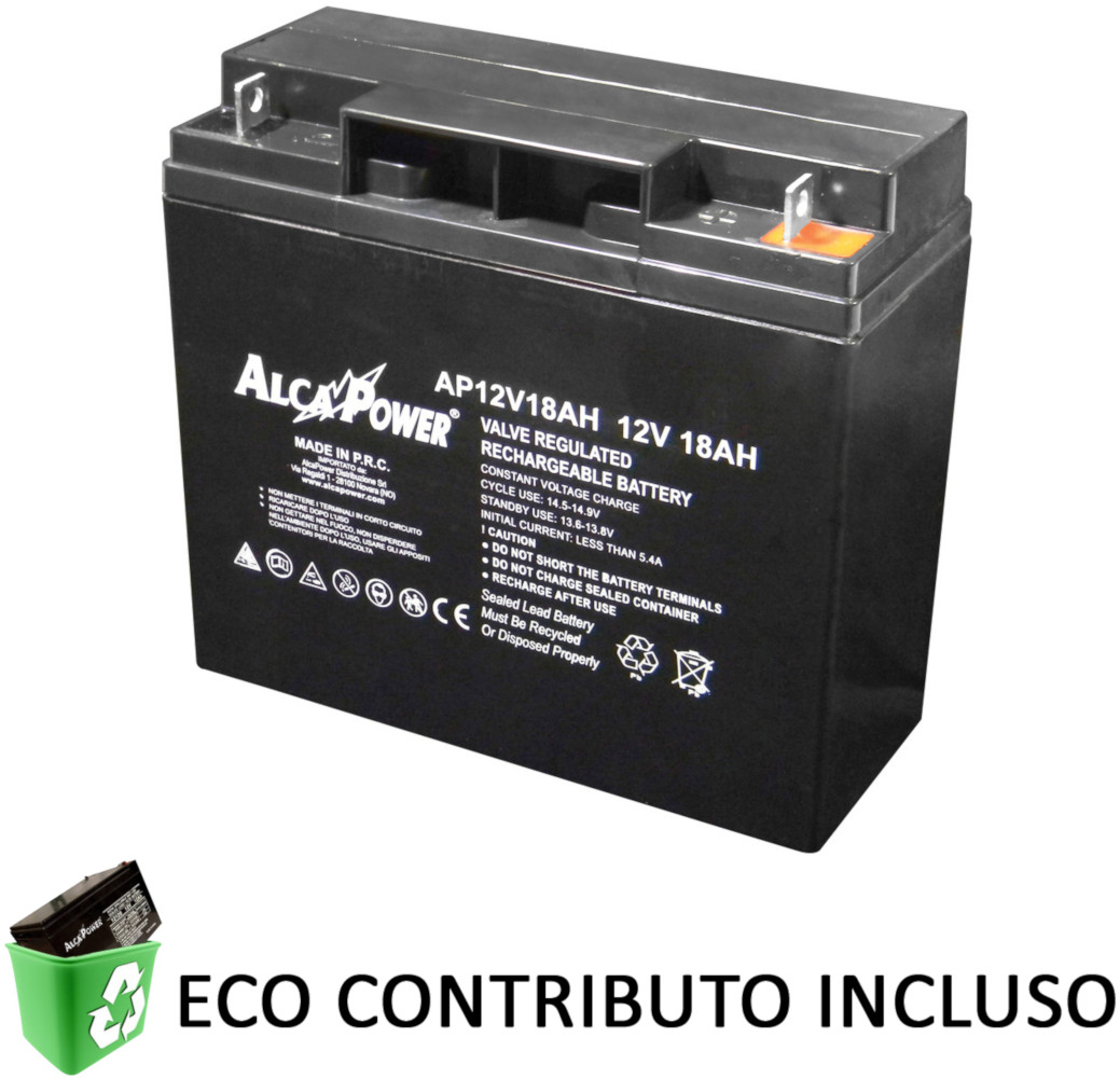 Batteria AlcaPower AP12V18 12V 18Ah - Click Image to Close