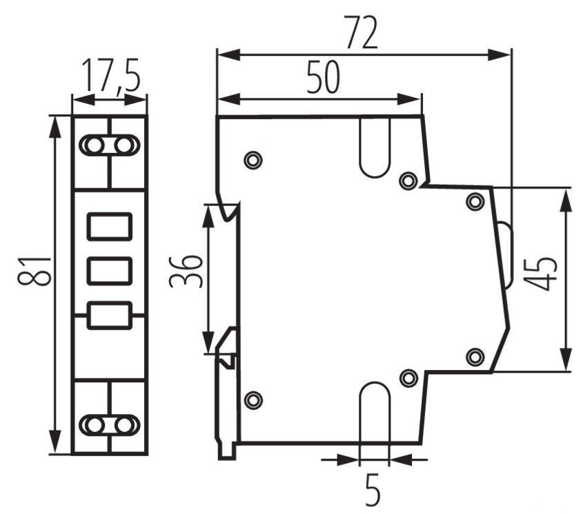 Indicatore di tensione per guida DIN KLI-RGY Kanlux - Click Image to Close