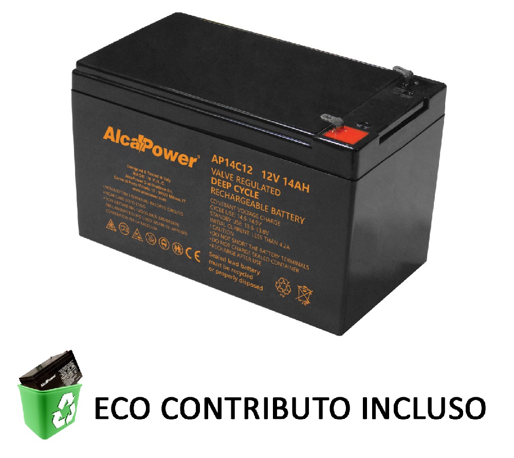 Batteria AP14C12 12V 14Ah CICLICA - Click Image to Close